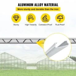 6.56 Ft. Lock Channel 20-Packs PE Coated Spring Wire&Aluminum Alloy Channel With Screws For Greenhouse -Patio Furniture Shop aluminum vevor plant tree covers ymckctzlhj2202vq5v0 4f 1000