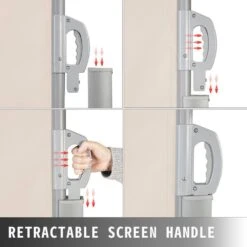 118 In. W X 63 In. H Retractable Side Awning Patio Screen Privacy Screen For Outdoor, Beige -Patio Furniture Shop beige vevor shade cloths zypf160x300cmm001v0 44 1000