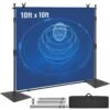 Backdrop Banner Stand 120 In. H X 120 In. D Adjustable Display Backdrop Banner Stand Protable For Photography, Party