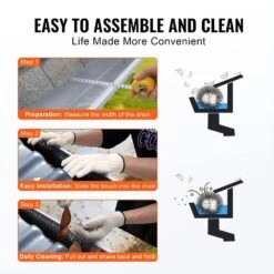 Gutter Brush 30 Ft. X 4.33 In. Gutter Cleaning Tools Ground-Level Gutter Brush Leaf Guard For 5 In. Gutter (10-Pack) -Patio Furniture Shop black vevor canopy parts tgms433inch1bg08bv0 4f 1000