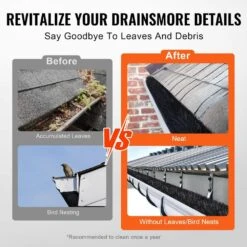 Gutter Brush 80 Ft. X 4.33 In. Gutter Cleaning Tools Ground-Level Gutter Brush Leaf Guard For 5 In. Gutter (27-Pack) -Patio Furniture Shop black vevor canopy parts tgms433inch2jb7u1v0 fa 1000