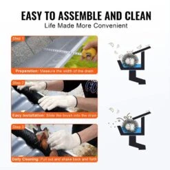 Gutter Brush 120 Ft. X 4.33 In. Gutter Cleaning Tools Ground-Level Gutter Brush Leaf Guard For 5 In. Gutter (40-Pack) -Patio Furniture Shop black vevor canopy parts tgms433inch4sik5tv0 4f 1000