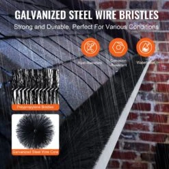 Gutter Brush 60 Ft. X 5.25 In. Gutter Cleaning Tools Ground-Level Gutter Brush Leaf Guard For 5 In. Gutter (20-Pack) -Patio Furniture Shop black vevor canopy parts tgms525inch2zcuzdv0 1f 1000