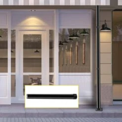 21 In. H X 3 In. Dia Sail Pole Extension Powder Coated Heavy-Duty Steel Sun Shade Extension Pole For Deck In Black 19 21 In. H X 3 In. Dia Sail Pole Extension Powder Coated Heavy-Duty Steel Sun Shade Extension Pole For Deck In Black -Patio Furniture Shop black vevor canopy parts zypzcgkzg 21 1001v0 31 1000