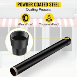21 In. H X 3 In. Dia Sail Pole Extension Powder Coated Heavy-Duty Steel Sun Shade Extension Pole For Deck In Black 15 21 In. H X 3 In. Dia Sail Pole Extension Powder Coated Heavy-Duty Steel Sun Shade Extension Pole For Deck In Black -Patio Furniture Shop black vevor canopy parts zypzcgkzg 21 1001v0 44 1000