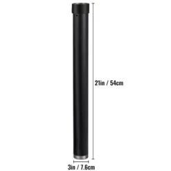 21 In. H X 3 In. Dia Sail Pole Extension Powder Coated Heavy-Duty Steel Sun Shade Extension Pole For Deck In Black 18 21 In. H X 3 In. Dia Sail Pole Extension Powder Coated Heavy-Duty Steel Sun Shade Extension Pole For Deck In Black -Patio Furniture Shop black vevor canopy parts zypzcgkzg 21 1001v0 d4 1000