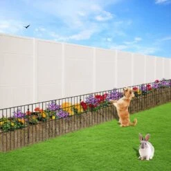 Garden Fence No Dig Fence 17 In. H X 13 In. L Animal Barrier Fence With 1.5 In. Spike Spacing For Yard Patio, (28 Pack) 17 Garden Fence No Dig Fence 17 In. H X 13 In. L Animal Barrier Fence With 1.5 In. Spike Spacing For Yard Patio, (28 Pack) -Patio Furniture Shop black vevor garden fencing jswl1713inch25y8xv0 31 1000
