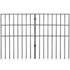 Garden Fence No Dig Fence 17 In. H X 13 In. L Animal Barrier Fence With 1.5 In. Spike Spacing For Yard Patio, (19 Pack) -Patio Furniture Shop black vevor garden fencing jswl1713inchg1wsfv0 64 1000