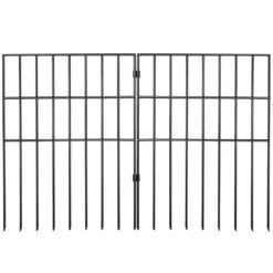 Garden Fence No Dig Fence 17 In. H X 13 In. L Animal Barrier Fence With 1.5 In. Spike Spacing For Yard Patio, (19 Pack)