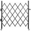 Folding Security Gate 51.57 In. H X 66 In. W Black SteelGarden Fence Panel Folding Door Gate With 360° Rolling Casters 1 Folding Security Gate 51.57 In. H X 66 In. W Black SteelGarden Fence Panel Folding Door Gate With 360° Rolling Casters -Patio Furniture Shop black vevor garden fencing ssfdmdm1 66x1 22mv0 64 1000