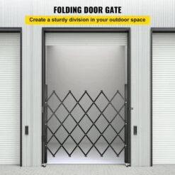 Folding Security Gate 51.57 In. H X 66 In. W Black SteelGarden Fence Panel Folding Door Gate With 360° Rolling Casters 12 Folding Security Gate 51.57 In. H X 66 In. W Black SteelGarden Fence Panel Folding Door Gate With 360° Rolling Casters -Patio Furniture Shop black vevor garden fencing ssfdmdm1 66x1 22mv0 c3 1000
