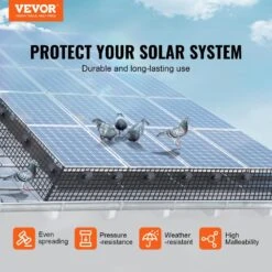 8 In. X 100 Ft. Solar Panel Bird Guard, No Power Source, Critter Guard Roll Kit 100-Pieces Stainless Steel Fasteners 11 8 In. X 100 Ft. Solar Panel Bird Guard, No Power Source, Critter Guard Roll Kit 100-Pieces Stainless Steel Fasteners -Patio Furniture Shop black vevor garden fencing tyndcbbhwtz8p9jxnv0 c3 1000