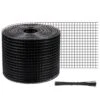 Solar Panel Bird Wire 8 In. X 98 Ft. Solar Panel Critter Guard Removable Garden Fence Guard Wire Roll Kit With Zip Ties -Patio Furniture Shop black vevor garden fencing tyndcbbhwycw8l9u3v0 64 1000