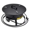Propane Fire Pit, 24 In. Dia Outdoor Portable Gas Fire Pit, Adjustable Flame Height Camping Firepit, 58,000 BTU, Black -Patio Furniture Shop black vevor gas fire pits bxsrqhk24ycbl1s54v0 64 1000