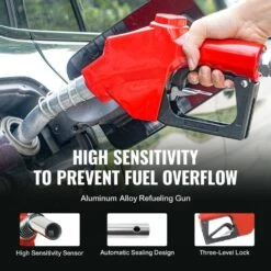 Fuel Hose Reel 1 In. X 33 Ft. Extra Long Retractable Diesel Hose Reel With Automatic Refueling Gun For Truck Ship -Patio Furniture Shop black vevor hose reels cyrg33ft1inchtinhv0 44 1000