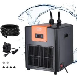 Aquarium Chiller 92 Gal. 348 L Hydroponic Water Chiller 1/4 HP Quiet Refrigeration Compressor