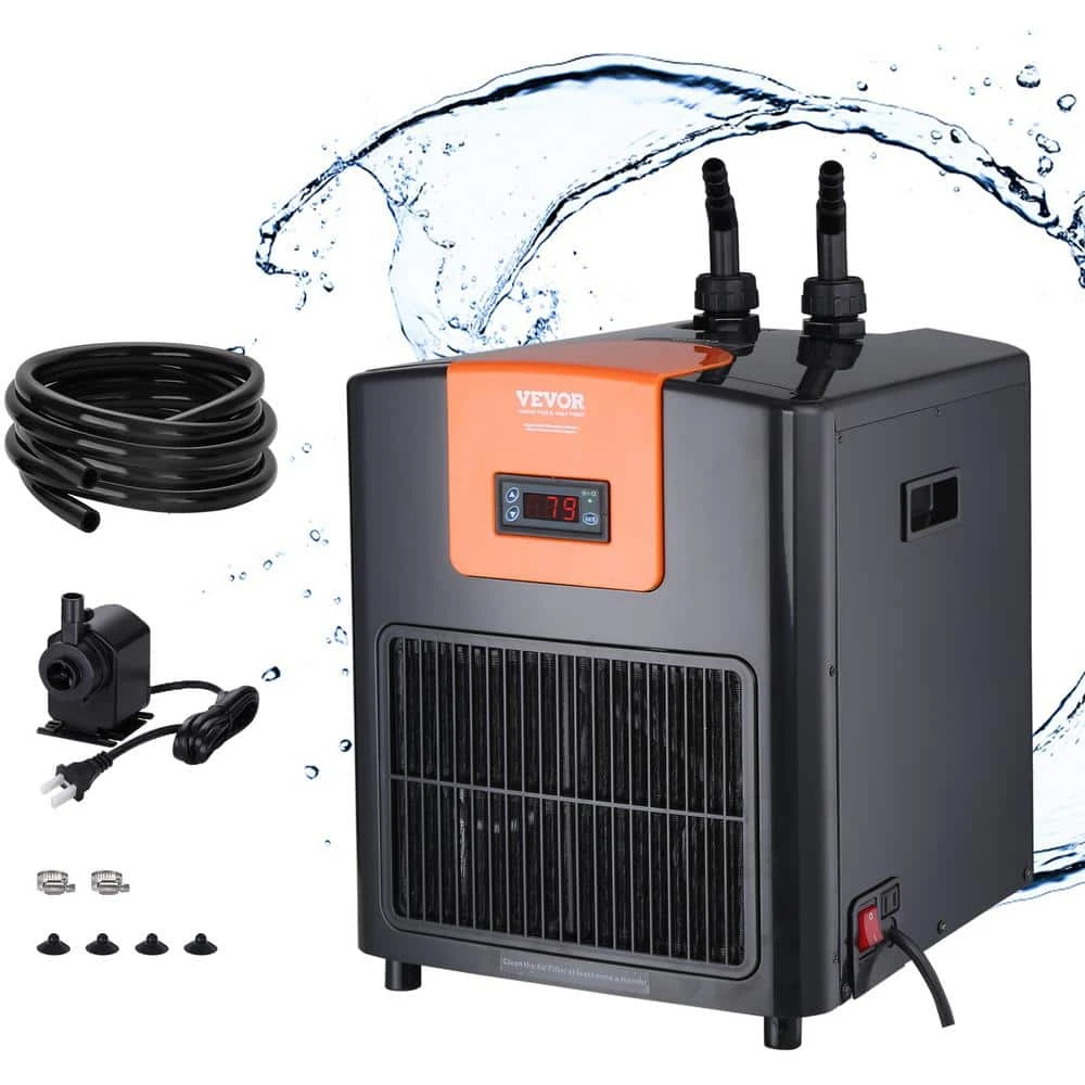 Aquarium Chiller 92 Gal. 348 L Hydroponic Water Chiller 1/4 HP Quiet Refrigeration Compressor 3 Aquarium Chiller 92 Gal. 348 L Hydroponic Water Chiller 1/4 HP Quiet Refrigeration Compressor