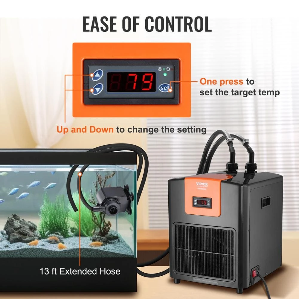 Aquarium Chiller 92 Gal. 348 L Hydroponic Water Chiller 1/4 HP Quiet Refrigeration Compressor 8 Aquarium Chiller 92 Gal. 348 L Hydroponic Water Chiller 1/4 HP Quiet Refrigeration Compressor - Image 6