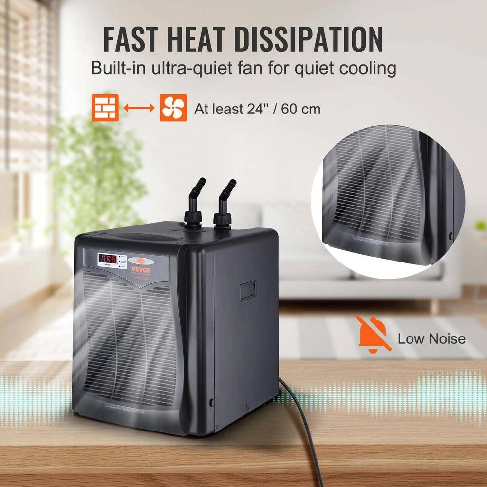 Aquarium Chiller 110 Gal. 416 L Quiet Refrigeration Compressor 1-3 HP Hydroponic Water Chiller 7 Aquarium Chiller 110 Gal. 416 L Quiet Refrigeration Compressor 1-3 HP Hydroponic Water Chiller - Image 5