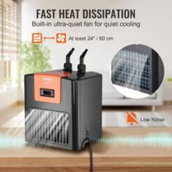 Aquarium Chiller 52 Gal. 196 L Hydroponic Water Chiller 1/10 HP Quiet Refrigeration Compressor -Patio Furniture Shop black vevor hydroponic systems hwqlqqjrq01hpzc9fv1 44 1000