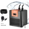 Aquarium Chiller 52 Gal. 196 L Hydroponic Water Chiller 1/10 HP Quiet Refrigeration Compressor -Patio Furniture Shop black vevor hydroponic systems hwqlqqjrq01hpzc9fv1 64 1000