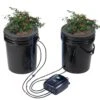 DWC Hydroponics Grow System Deep Water Culture With Top Drip 2 Buckets, With Air Pump, Air Stones And Water Level Device