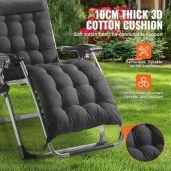 Zero Gravity Chair,26in. Recliner Lounge Chair For Indoor And Outdoor,Adjustable Anti Gravity Chair,Metal,500 Lbs.,Black 13 Zero Gravity Chair,26in. Recliner Lounge Chair For Indoor And Outdoor,Adjustable Anti Gravity Chair,Metal,500 Lbs.,Black -Patio Furniture Shop black vevor lawn chairs lzltyhhk26hsb9ihuv0 1f 1000