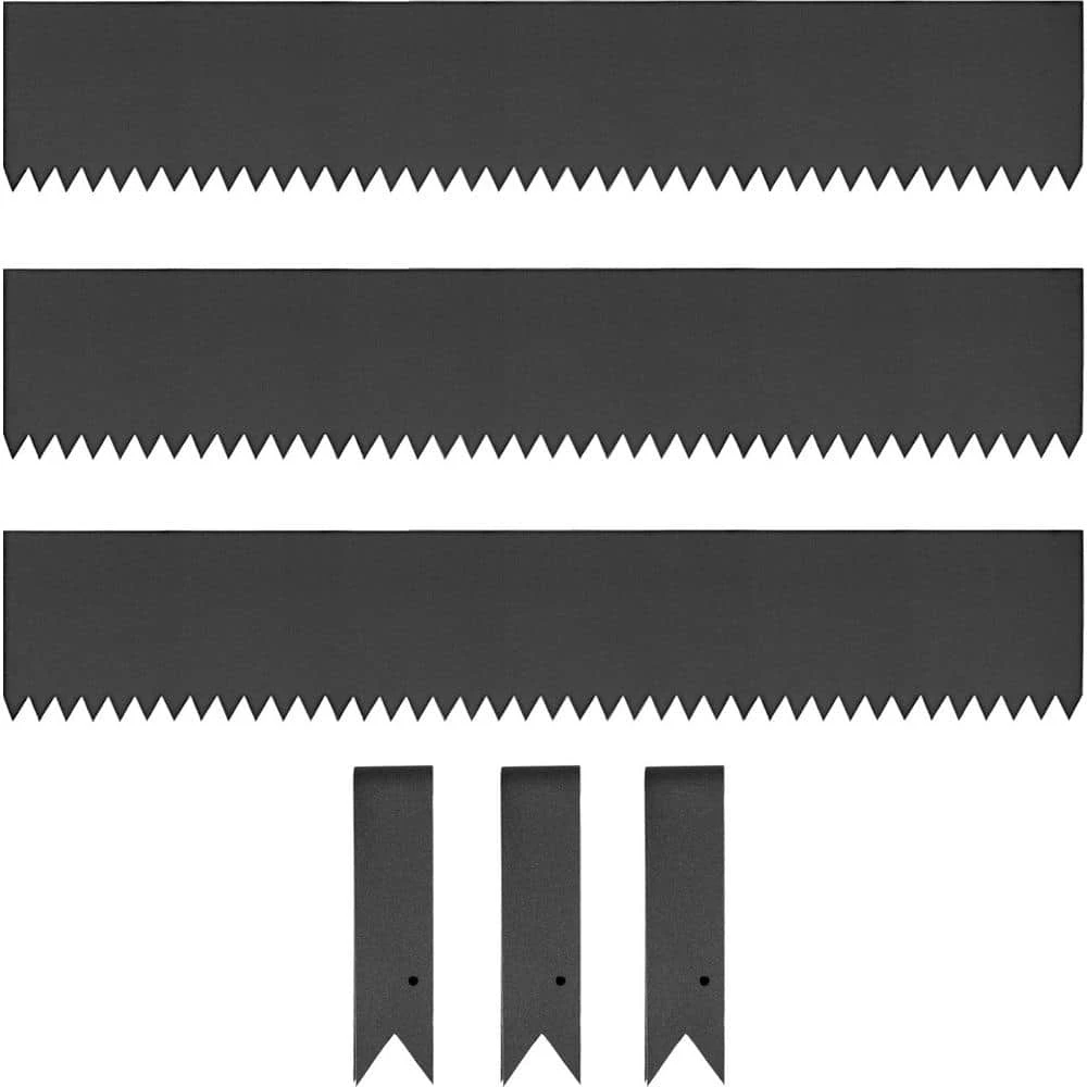 40 In. X 6 In. Landscape Edging Steel Edging Steel Garden Edging Black Border Lawn Edging For Landscaping (3-Pieces) 3 40 In. X 6 In. Landscape Edging Steel Edging Steel Garden Edging Black Border Lawn Edging For Landscaping (3-Pieces)