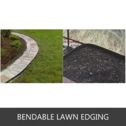 Steel Landscape Edging 40 In. X 6 In. Steel Garden Edging Border 4-Pieces Steel Landscape Edging Steel Lawn Edging -Patio Furniture Shop black vevor metal edging cppz4g40yc6ycg001v0 1f 1000