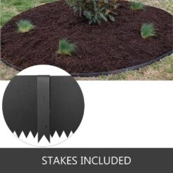 40 In. X 6 In. Black Landscape Edging Garden Edging Steel Edging Border Lawn Edge For Garden Yard (6-Pieces) -Patio Furniture Shop black vevor metal edging cppz6g40yc6ycg001v0 44 1000