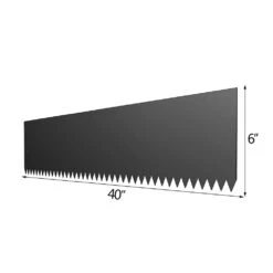 40 In. X 6 In. Black Landscape Edging Garden Edging Steel Edging Border Lawn Edge For Garden Yard (6-Pieces) -Patio Furniture Shop black vevor metal edging cppz6g40yc6ycg001v0 76 1000