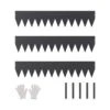Steel Landscape Edging 3-pack Steel Garden Edging Borders 40 In. L X 8 In. H Strips Hammer-in Edging Border With 5 Clips 2 Steel Landscape Edging 3-pack Steel Garden Edging Borders 40 In. L X 8 In. H Strips Hammer-in Edging Border With 5 Clips -Patio Furniture Shop black vevor metal edging cppz8inch10f1zunbv0 64 1000