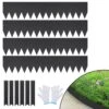 Steel Landscape Edging 4-pack Steel Garden Edging Borders 40 In. L X 8 In. H Strips Hammer-in Edging Border With 6 Clips -Patio Furniture Shop black vevor metal edging cppz8inch133hvldov0 64 1000