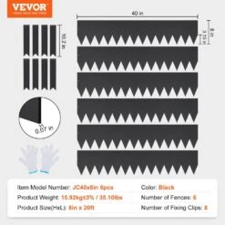 Steel Landscape Edging Metal Garden Edging Borders 40 In. X 8 In. Strips, Hammer-in Edging Border With 8 Clips -Patio Furniture Shop black vevor metal edging cppz8inch20fx9briv0 76 1000