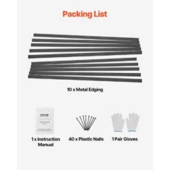 Metal Landscape Edging 10-Packs 60 X 1.69 X 0.06 In. Rust-Resistant Aluminum Alloy LandscapeBlack Edging Border -Patio Furniture Shop black vevor metal edging lzjspz10pcs58ddp1v0 44 1000