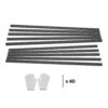 Metal Landscape Edging 10-Packs 60 X 1.69 X 0.06 In. Rust-Resistant Aluminum Alloy LandscapeBlack Edging Border -Patio Furniture Shop black vevor metal edging lzjspz10pcs58ddp1v0 64 1000
