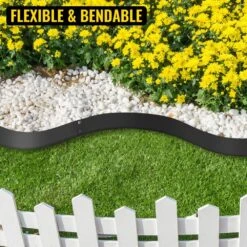 3 In. X 39 In. Steel Lawn Edging Metal Landscape Edging Landscaping Metal Edging Black Lawn Edge For Yard (5-Pieces) -Patio Furniture Shop black vevor metal edging pzych5pcs3 39ln0hv0 1f 1000