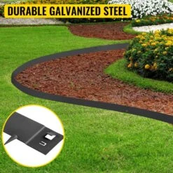 3 In. X 39 In. Steel Lawn Edging Metal Landscape Edging Landscaping Metal Edging Black Lawn Edge For Yard (5-Pieces) -Patio Furniture Shop black vevor metal edging pzych5pcs3 39ln0hv0 c3 1000