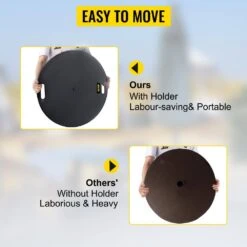 Umbrella Base 14 In. H Pipe 27 In. Round Umbrella's Holder Stand Heavy-Duty Cast Iron Patio Umbrella Base In Black -Patio Furniture Shop black vevor patio umbrella stands zysdzyx 280000001v0 1f 1000