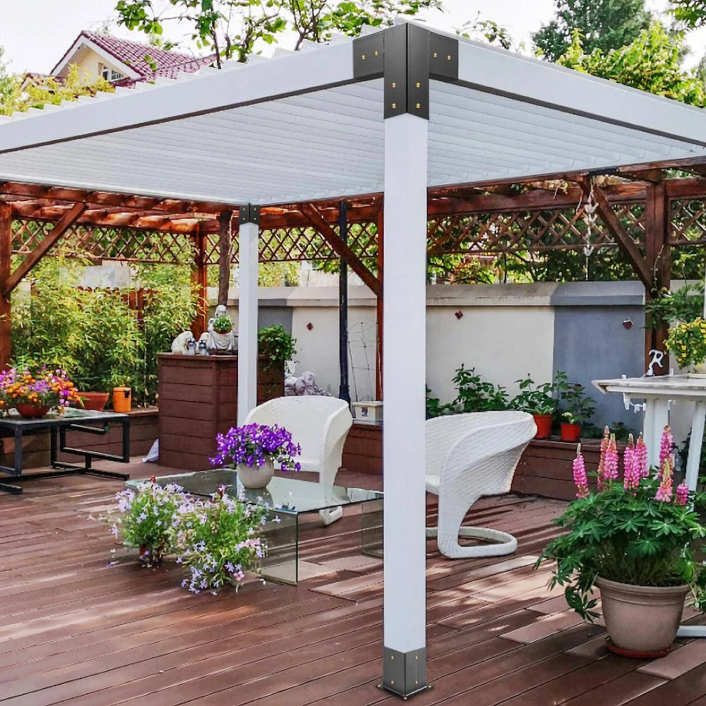 4 In. X 4 In. Woodwork Pergola Kit Elevated Wood Stand Kit Deer Stand Bracket Pergola Brackets, 8-Pack 10 4 In. X 4 In. Woodwork Pergola Kit Elevated Wood Stand Kit Deer Stand Bracket Pergola Brackets, 8-Pack - Image 8