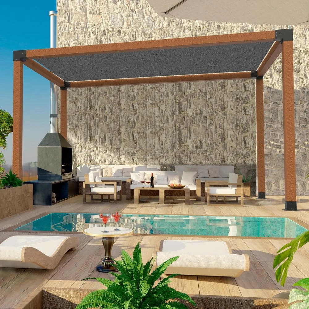 Pergola Bracket Kit 6 In. X 6 In. 4-Piece 3-Way Heavy-Duty Corner Bracket Woodworks DIY Post Base Kit Easy Installation 10 Pergola Bracket Kit 6 In. X 6 In. 4-Piece 3-Way Heavy-Duty Corner Bracket Woodworks DIY Post Base Kit Easy Installation - Image 8