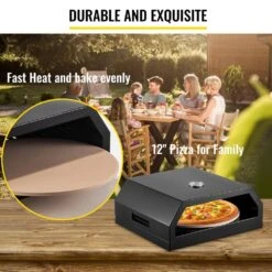 Pizza Oven Kit Stainless Steel Portable Charcoal Outdoor With Professional Pizza Baking Tools For Camping -Patio Furniture Shop black vevor pizza ovens bskxbskxtzbxghs01v0 4f 1000