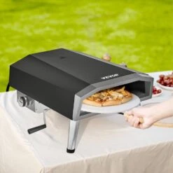 Portable Pizza Oven, Propane Powered 16 In. Outdoor Pizza Oven Pizza Grill With 360° Pizza Stone In Black, CSA Listed 17 Portable Pizza Oven, Propane Powered 16 In. Outdoor Pizza Oven Pizza Grill With 360° Pizza Stone In Black, CSA Listed -Patio Furniture Shop black vevor pizza ovens bxspslycmbrqht66jv0 31 1000
