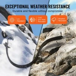 50 Piece Flat Bungee Cord, 19.8 Mm Heavy Duty Bungee Straps With Steel S-Hooks, 21 In. Elastic Bungee Rope For Cargo -Patio Furniture Shop black vevor plant hangers dlkzd21inch5oprhav0 4f 1000