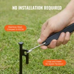 10 Piece Flat Bungee Cord, 20 Mm Heavy Duty Bungee Straps W/ Steel S-Hooks, 36 In. Elastic Bungee Rope For Cargo, Tarps -Patio Furniture Shop black vevor plant hangers dlkzd36inch1y2zi5v0 fa 1000