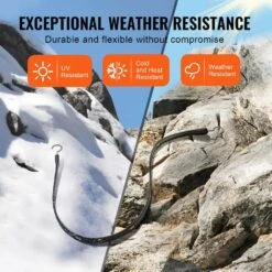 4 Piece Flat Bungee Cord, 20 Mm Heavy Duty Bungee Straps With Steel S-Hooks, 40 In. Elastic Bungee Rope For Cargo -Patio Furniture Shop black vevor plant hangers dlkzd40inch4tr3fjv0 4f 1000