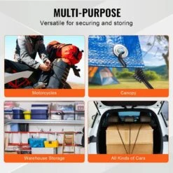 12 Piece Bungee Cords With A3 Steel Hooks, 32 In. Heavy Duty Bungee Straps, 8 Mm Elastic Bungee Ropes Set For Camping -Patio Furniture Shop black vevor plant hangers dlkzdyxdgdggkc54ev0 1f 1000