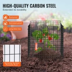 10-Pack Plant Protector From Animals 12 In.x 12 In. Plant Cage -Patio Furniture Shop black vevor plant tree covers qbwzcl12ychs5iv6fv0 4f 1000