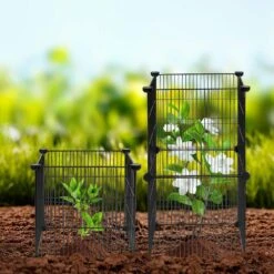 5-Pack Plant Protector From Animals 15.35 In. X 15.35 In. Chicken Wire Plant Protector Plant Cages, 20-Pieces Metal Mesh 17 5-Pack Plant Protector From Animals 15.35 In. X 15.35 In. Chicken Wire Plant Protector Plant Cages, 20-Pieces Metal Mesh -Patio Furniture Shop black vevor plant tree covers qbwzcl14ychshlkv6v0 31 1000