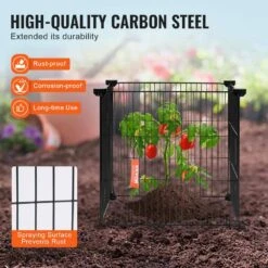 5-Pack Plant Protector From Animals 15.35 In. X 15.35 In. Chicken Wire Plant Protector Plant Cages, 20-Pieces Metal Mesh 12 5-Pack Plant Protector From Animals 15.35 In. X 15.35 In. Chicken Wire Plant Protector Plant Cages, 20-Pieces Metal Mesh -Patio Furniture Shop black vevor plant tree covers qbwzcl14ychshlkv6v0 4f 1000